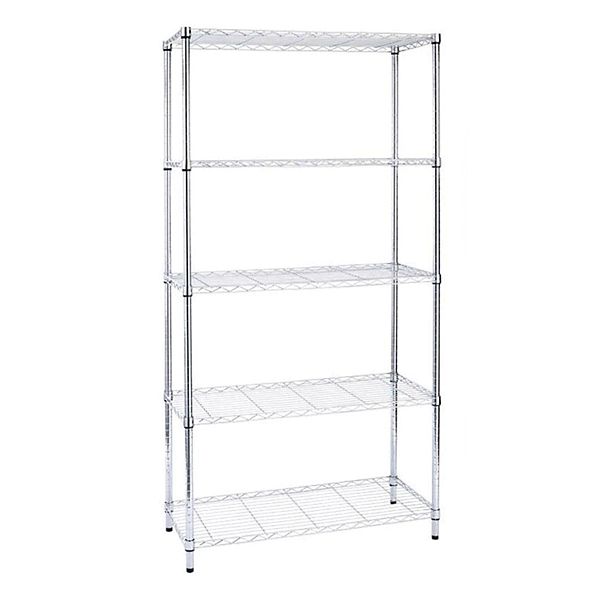 Scaffale in acciaio 5 ripiani, 60 x 35 x 200 cm